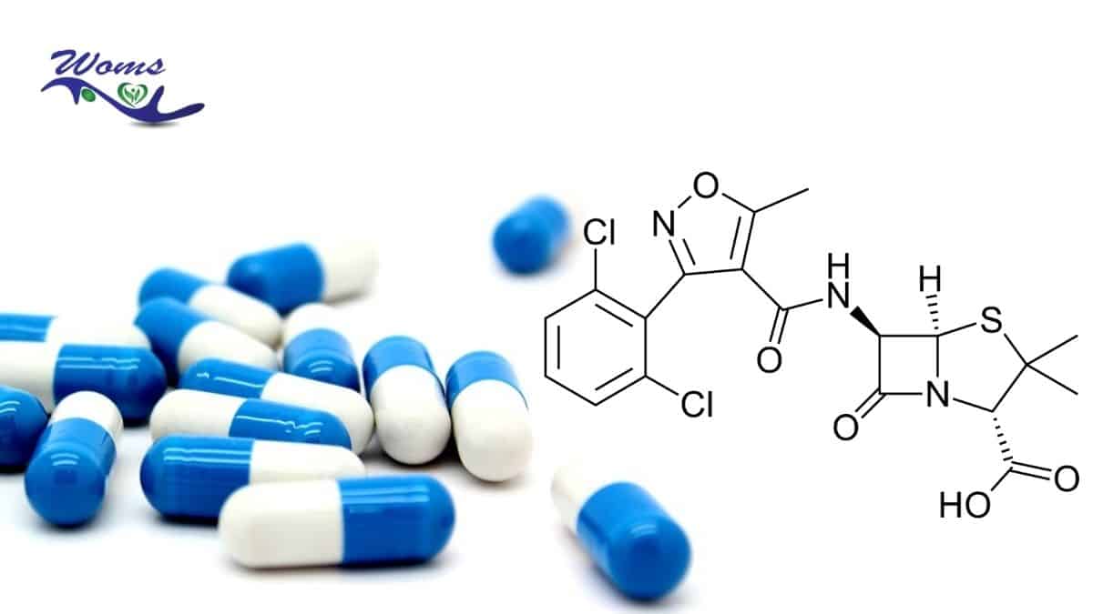 Dicloxacillin and it's chemical bond